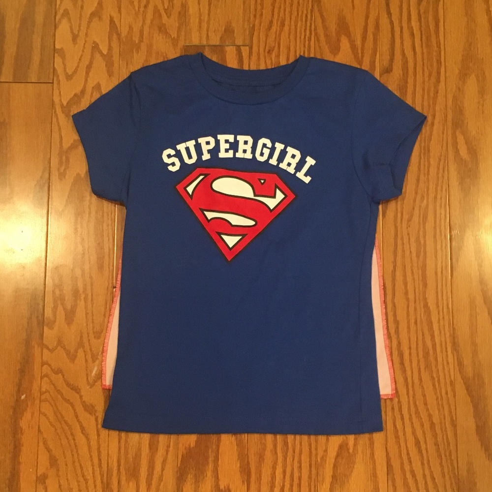 Supergirl shirt with cape